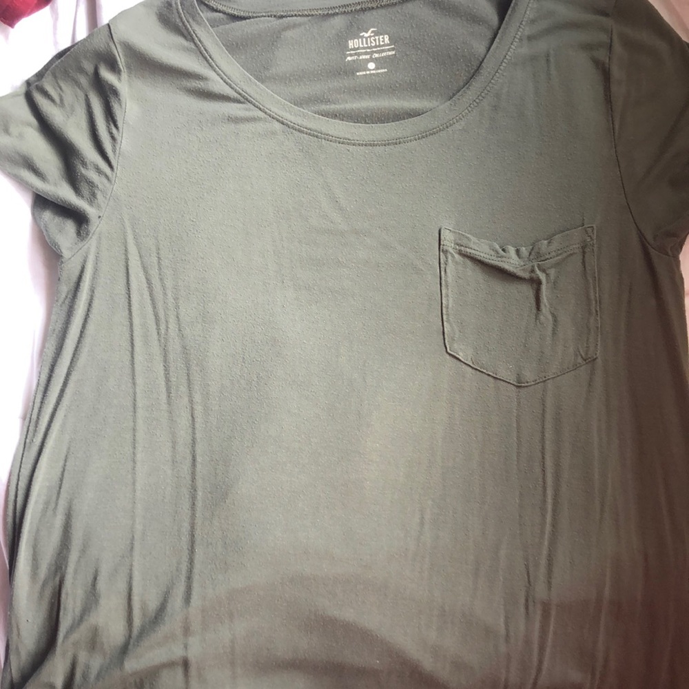 Olive green hollister shirt